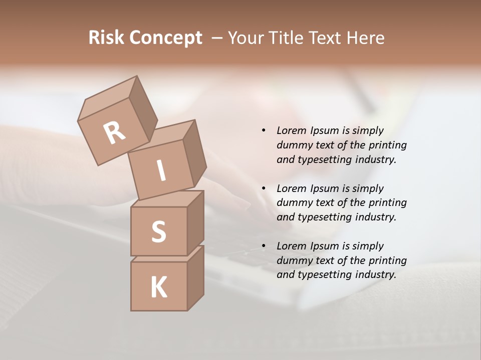 A Person Using A Laptop With A Credit Card In Their Hand PowerPoint Template