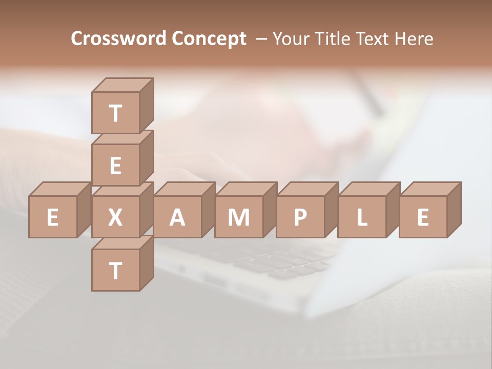 A Person Using A Laptop With A Credit Card In Their Hand PowerPoint Template