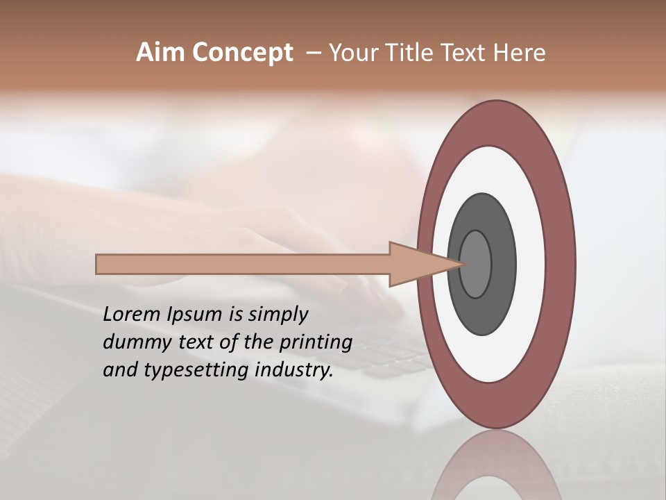 A Person Using A Laptop With A Credit Card In Their Hand PowerPoint Template