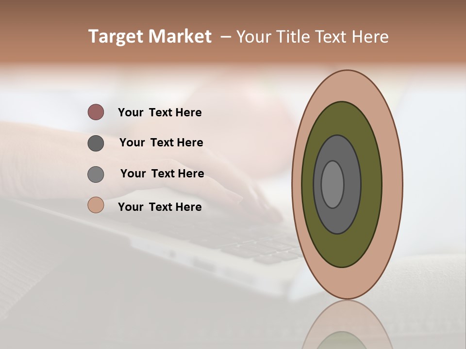 A Person Using A Laptop With A Credit Card In Their Hand PowerPoint Template