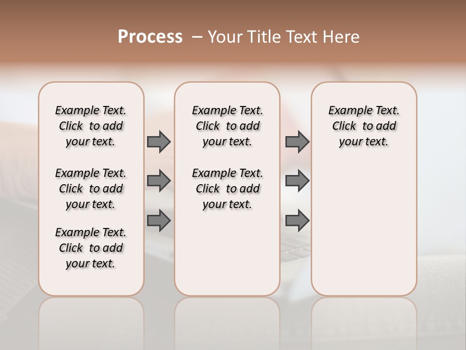 A Person Using A Laptop With A Credit Card In Their Hand PowerPoint Template
