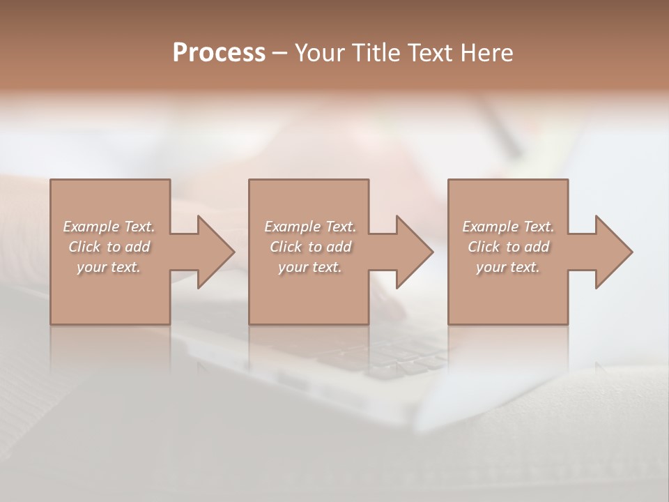 A Person Using A Laptop With A Credit Card In Their Hand PowerPoint Template