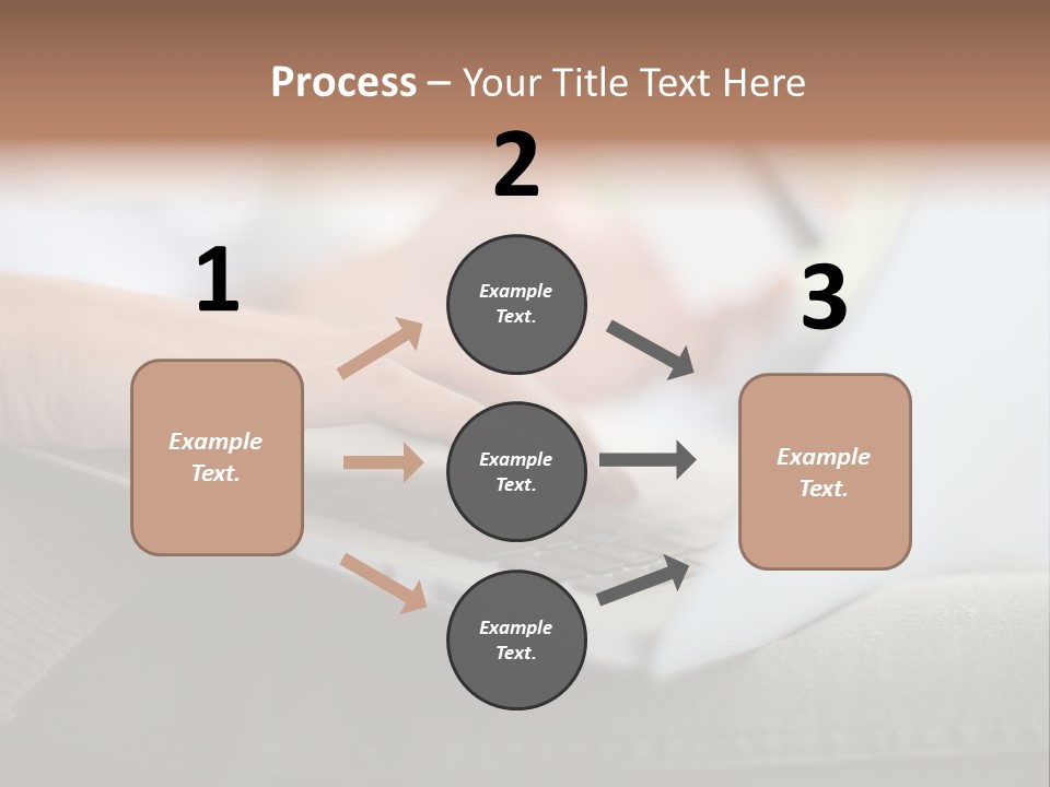 A Person Using A Laptop With A Credit Card In Their Hand PowerPoint Template