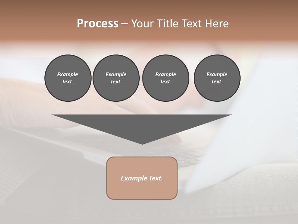 A Person Using A Laptop With A Credit Card In Their Hand PowerPoint Template