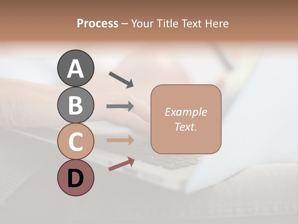 A Person Using A Laptop With A Credit Card In Their Hand PowerPoint Template