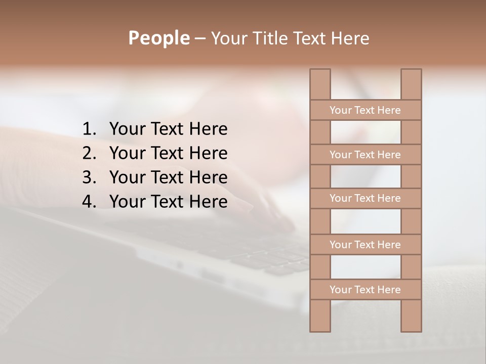 A Person Using A Laptop With A Credit Card In Their Hand PowerPoint Template