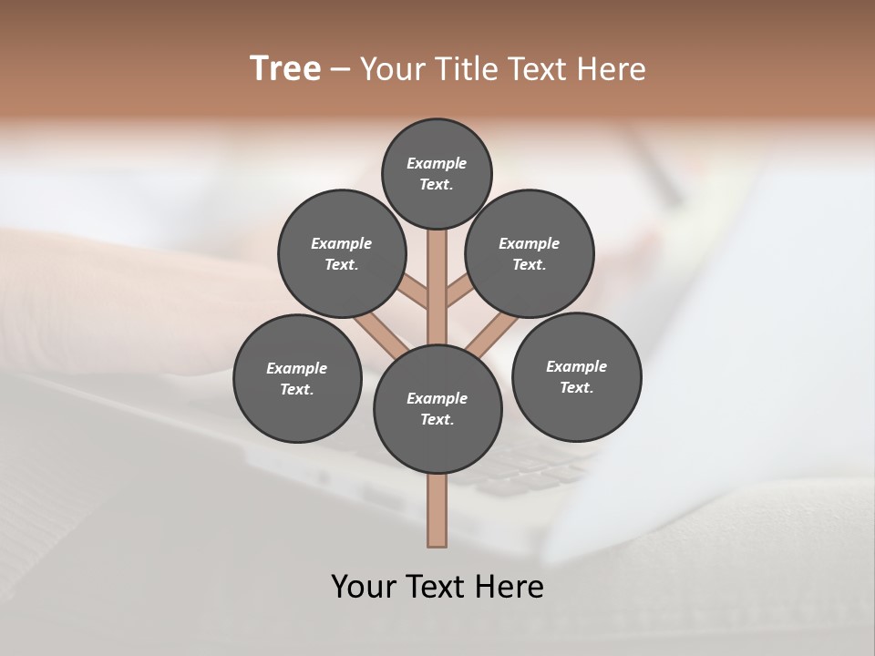 A Person Using A Laptop With A Credit Card In Their Hand PowerPoint Template