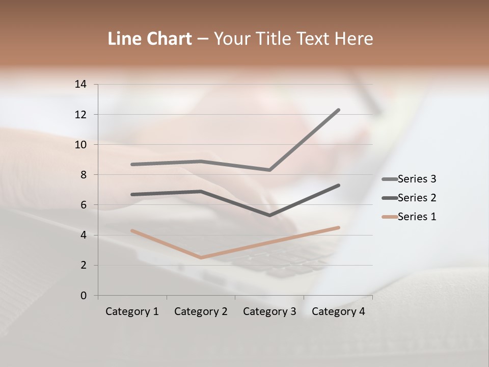 A Person Using A Laptop With A Credit Card In Their Hand PowerPoint Template