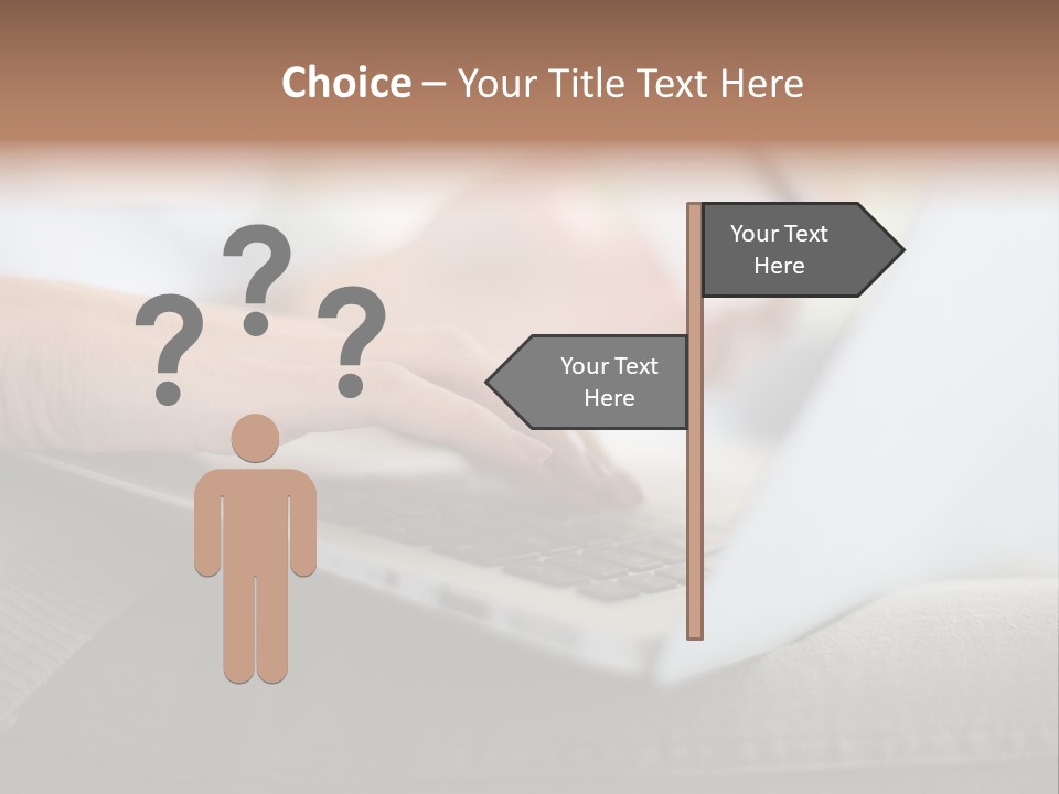 A Person Using A Laptop With A Credit Card In Their Hand PowerPoint Template