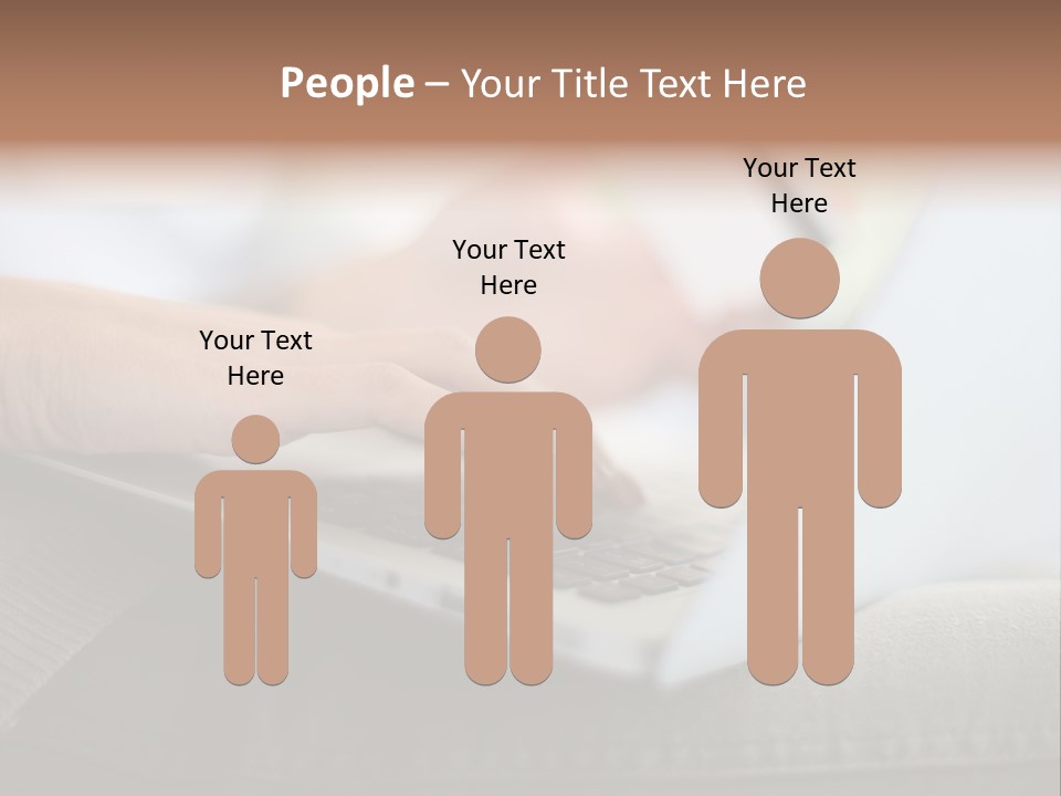 A Person Using A Laptop With A Credit Card In Their Hand PowerPoint Template