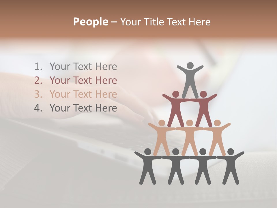 A Person Using A Laptop With A Credit Card In Their Hand PowerPoint Template