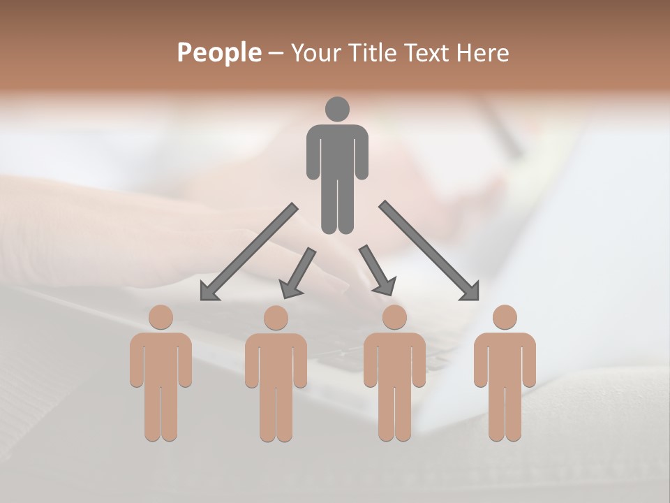 A Person Using A Laptop With A Credit Card In Their Hand PowerPoint Template