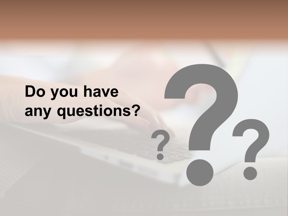 A Person Using A Laptop With A Credit Card In Their Hand PowerPoint Template