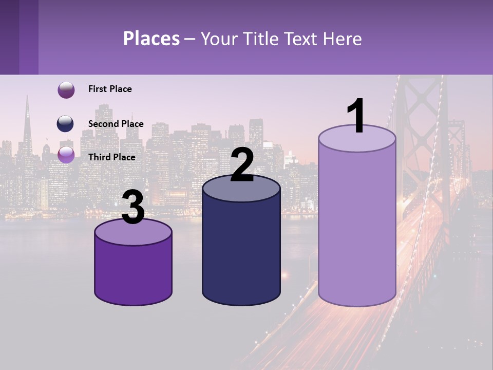 A Bridge Over A Body Of Water With A City In The Background PowerPoint Template