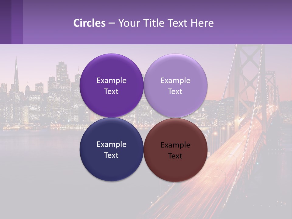 A Bridge Over A Body Of Water With A City In The Background PowerPoint Template