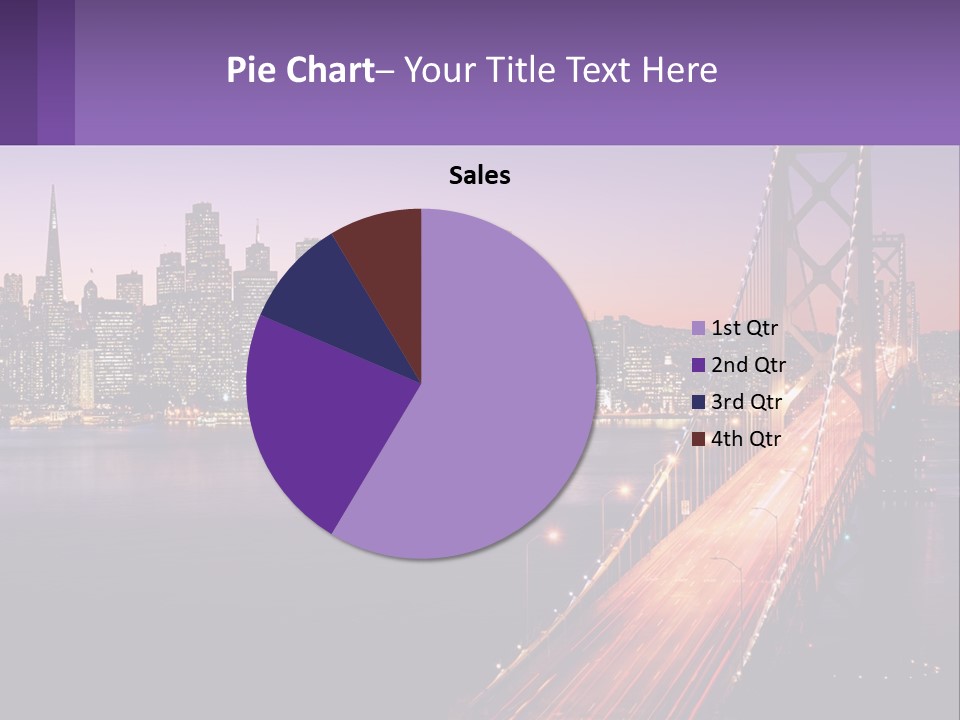 A Bridge Over A Body Of Water With A City In The Background PowerPoint Template