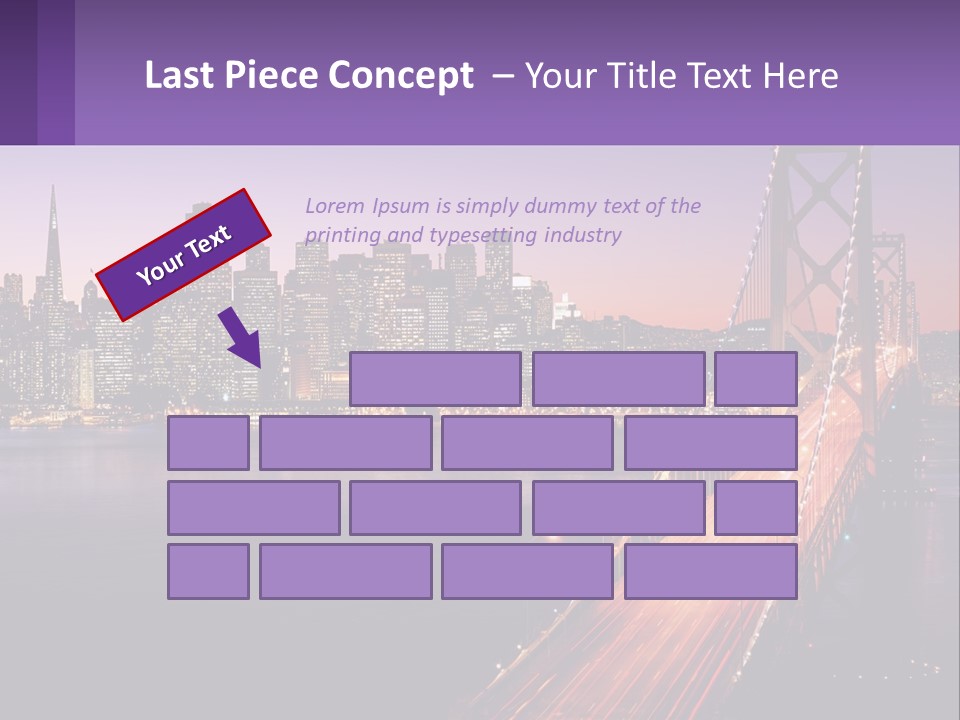 A Bridge Over A Body Of Water With A City In The Background PowerPoint Template