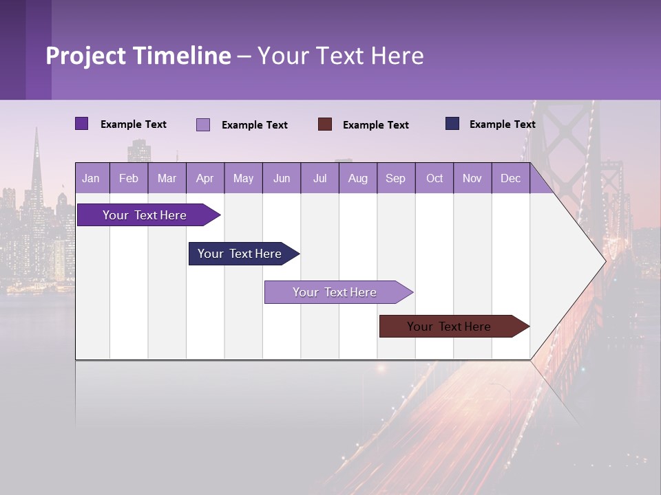 A Bridge Over A Body Of Water With A City In The Background PowerPoint Template