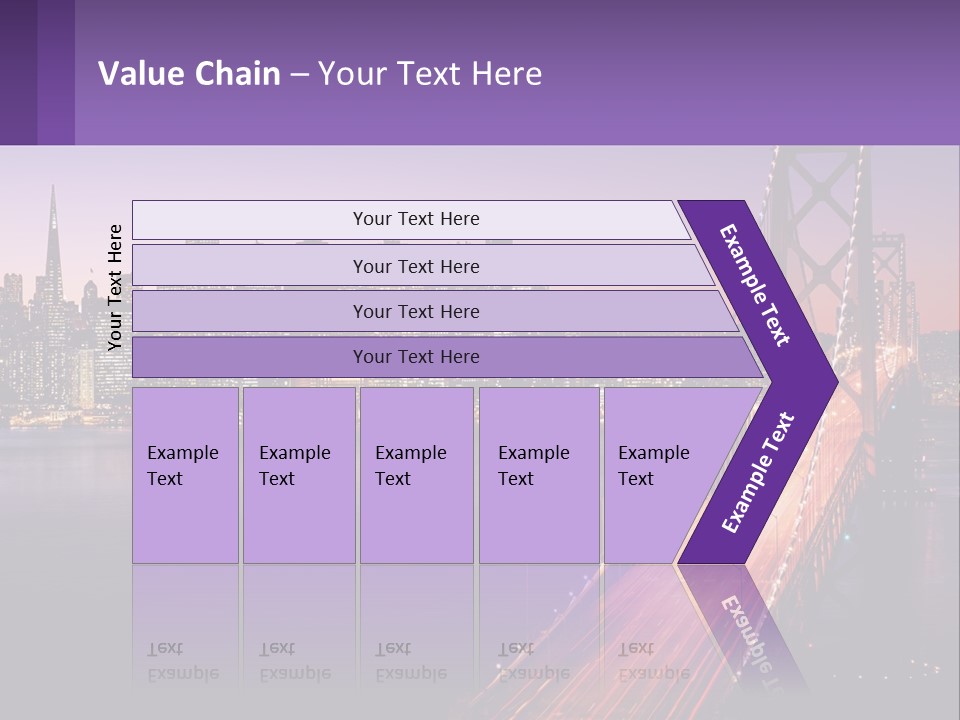 A Bridge Over A Body Of Water With A City In The Background PowerPoint Template
