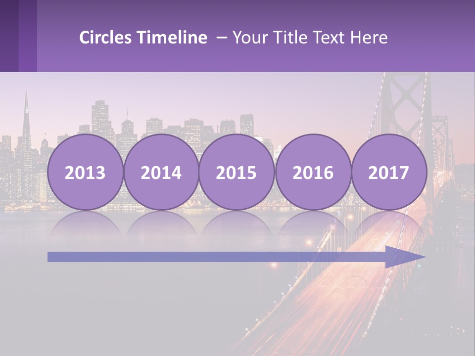 A Bridge Over A Body Of Water With A City In The Background PowerPoint Template