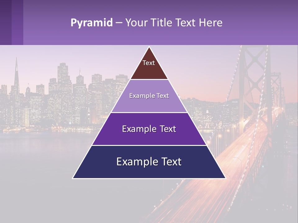 A Bridge Over A Body Of Water With A City In The Background PowerPoint Template