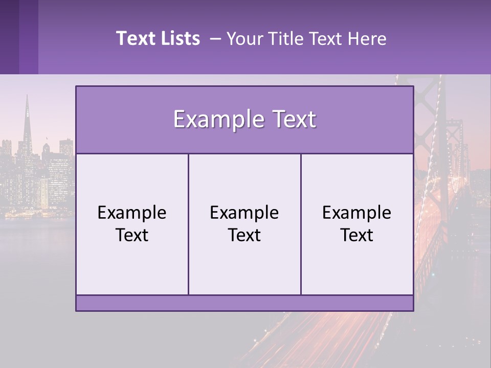 A Bridge Over A Body Of Water With A City In The Background PowerPoint Template