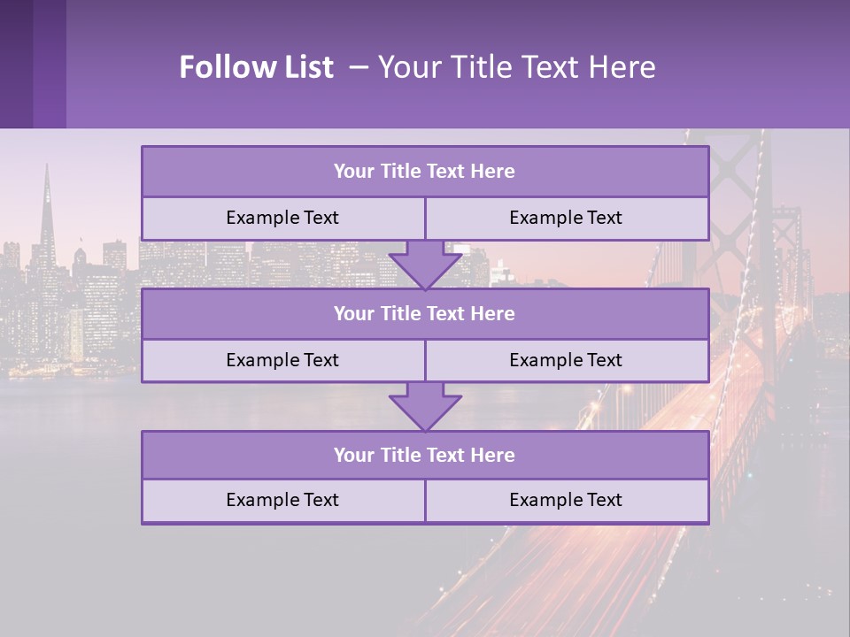 A Bridge Over A Body Of Water With A City In The Background PowerPoint Template