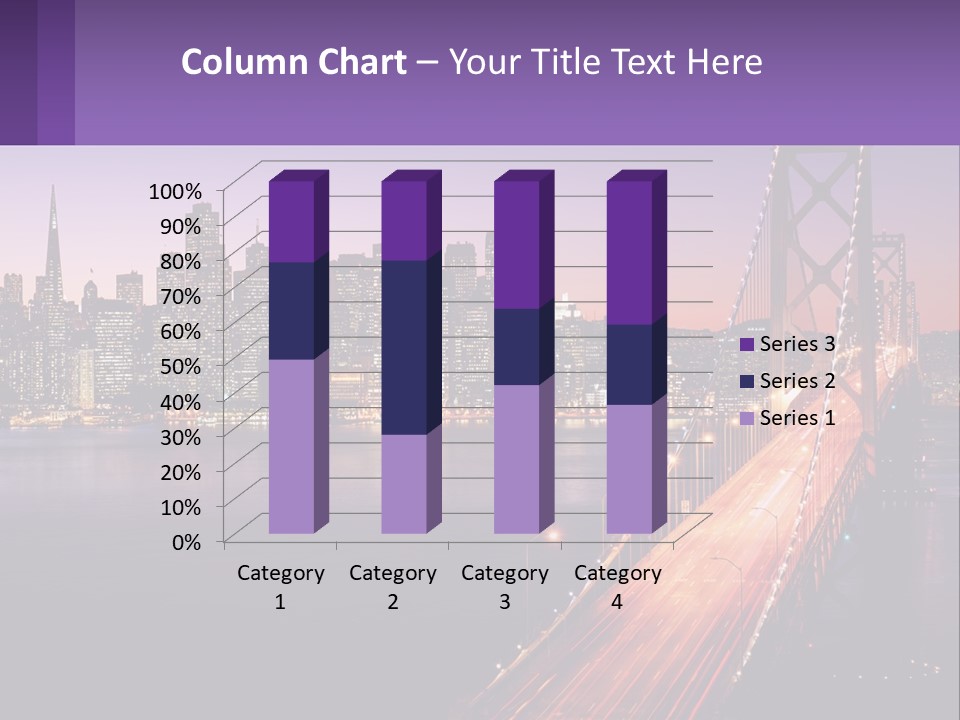 A Bridge Over A Body Of Water With A City In The Background PowerPoint Template