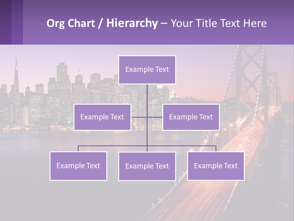 A Bridge Over A Body Of Water With A City In The Background PowerPoint Template
