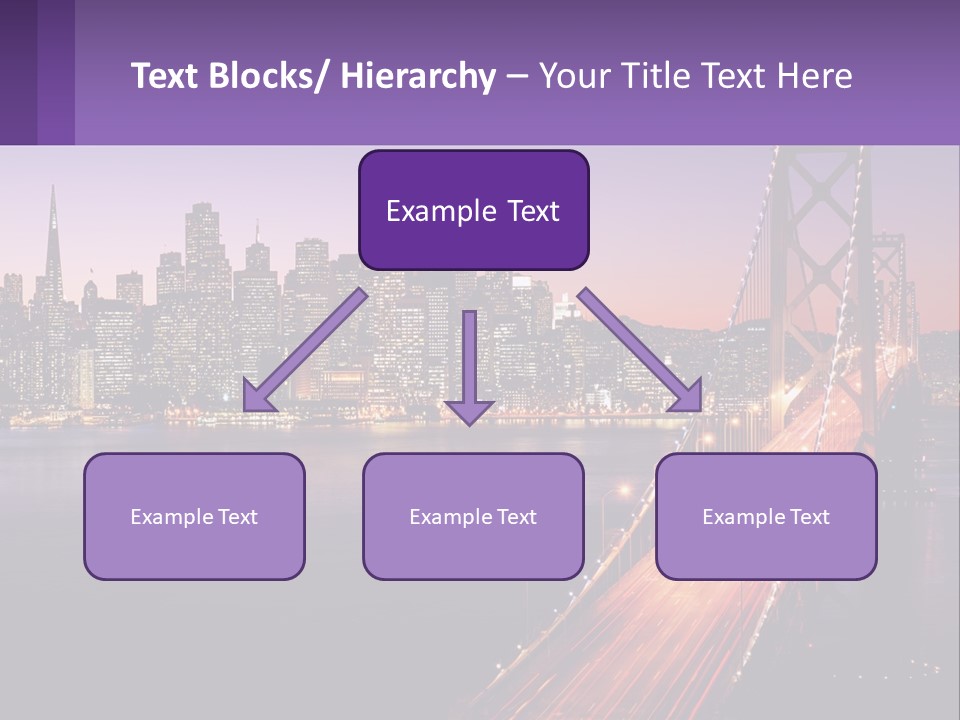 A Bridge Over A Body Of Water With A City In The Background PowerPoint Template