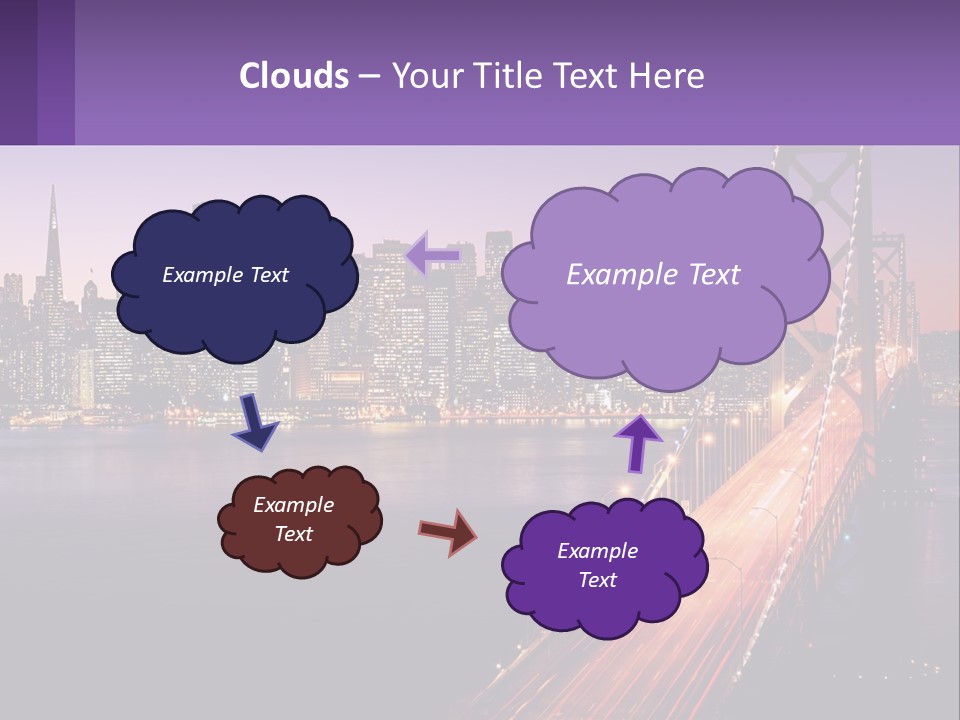 A Bridge Over A Body Of Water With A City In The Background PowerPoint Template