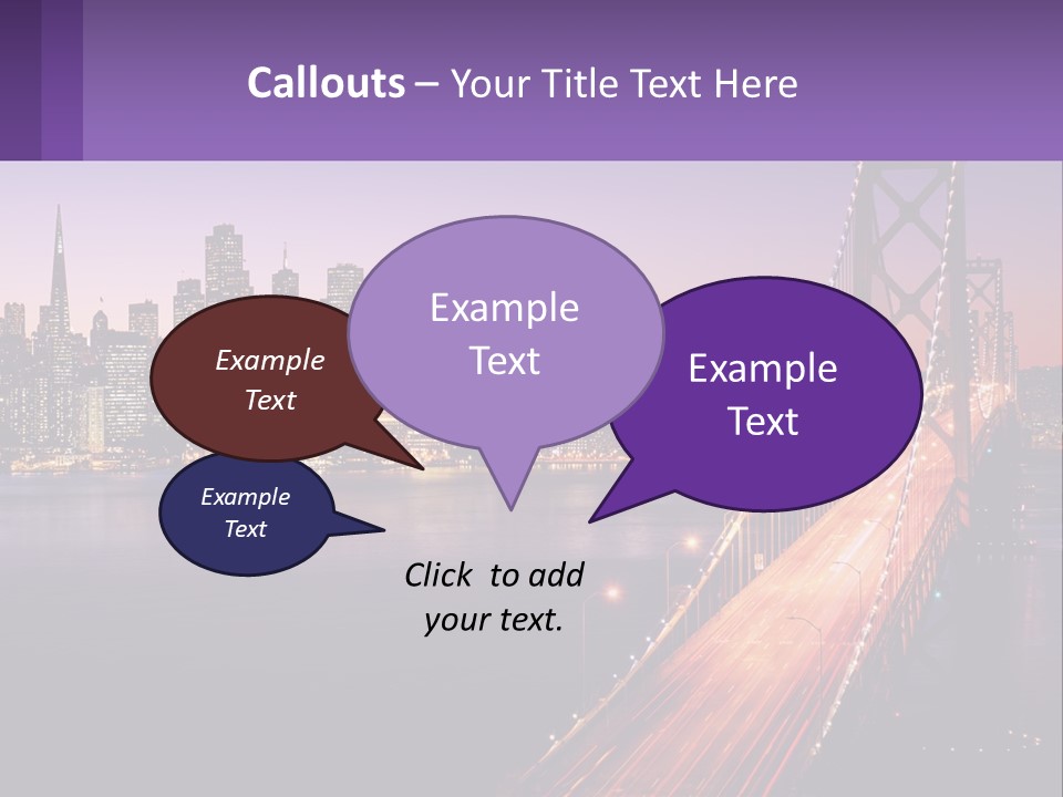 A Bridge Over A Body Of Water With A City In The Background PowerPoint Template