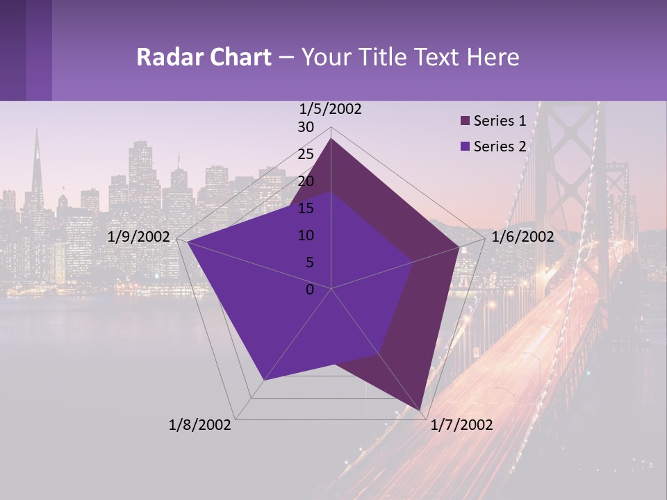 A Bridge Over A Body Of Water With A City In The Background PowerPoint Template