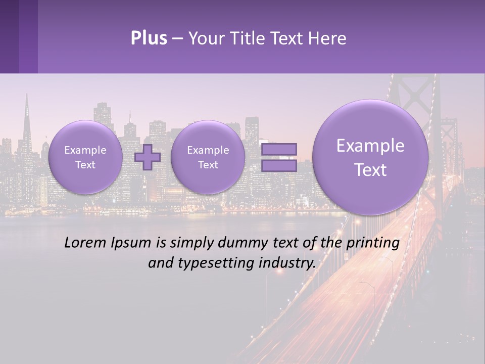 A Bridge Over A Body Of Water With A City In The Background PowerPoint Template