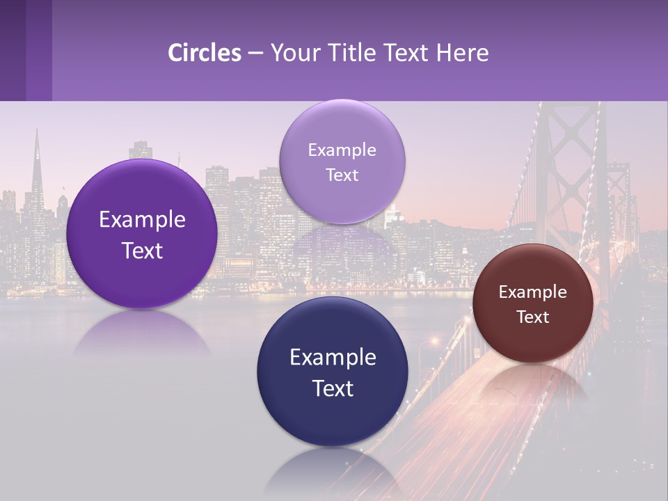 A Bridge Over A Body Of Water With A City In The Background PowerPoint Template