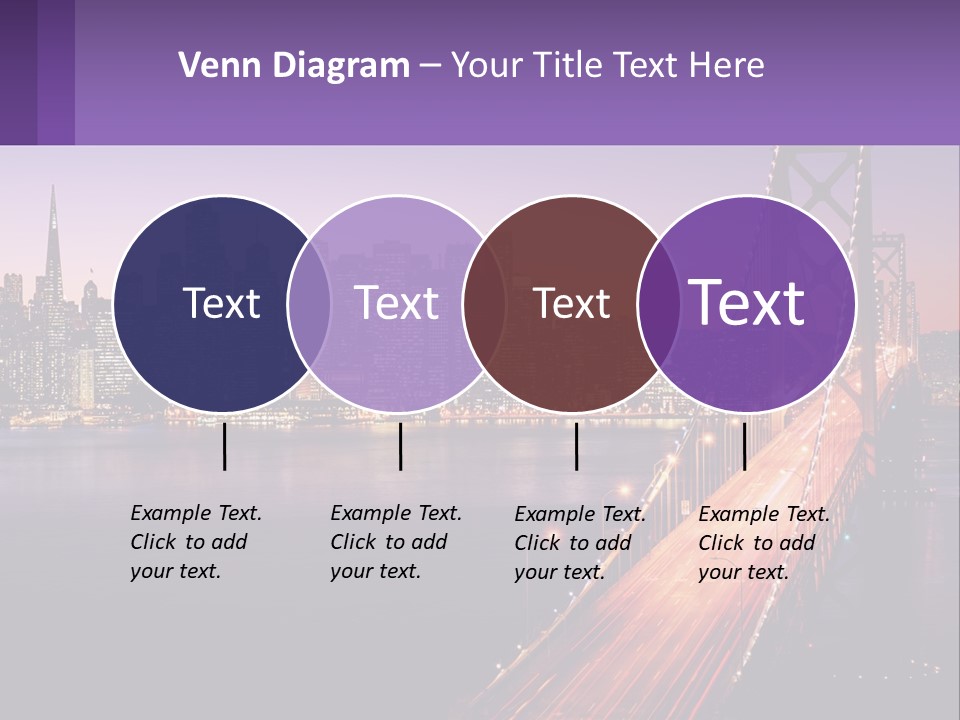 A Bridge Over A Body Of Water With A City In The Background PowerPoint Template