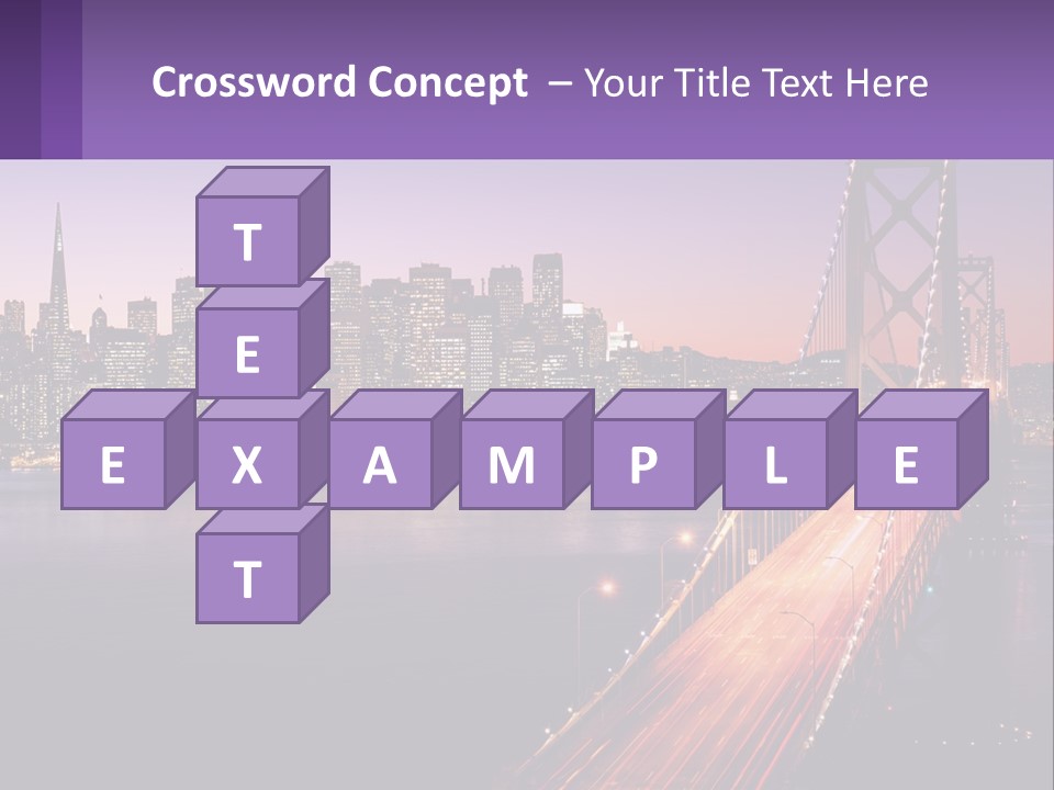 A Bridge Over A Body Of Water With A City In The Background PowerPoint Template