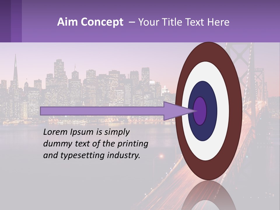 A Bridge Over A Body Of Water With A City In The Background PowerPoint Template