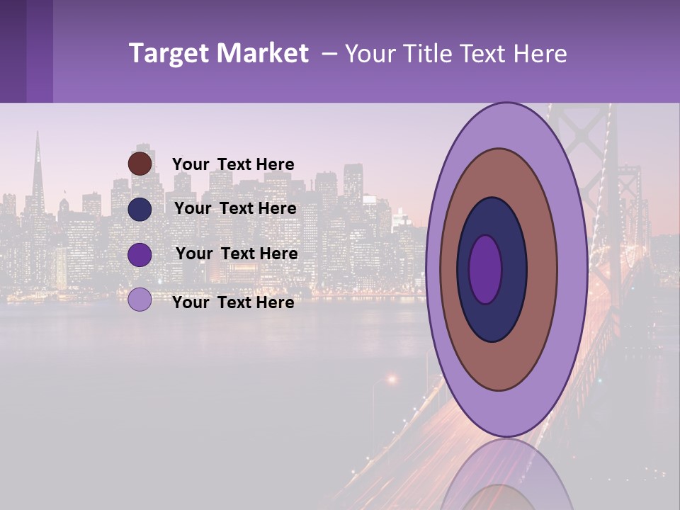 A Bridge Over A Body Of Water With A City In The Background PowerPoint Template