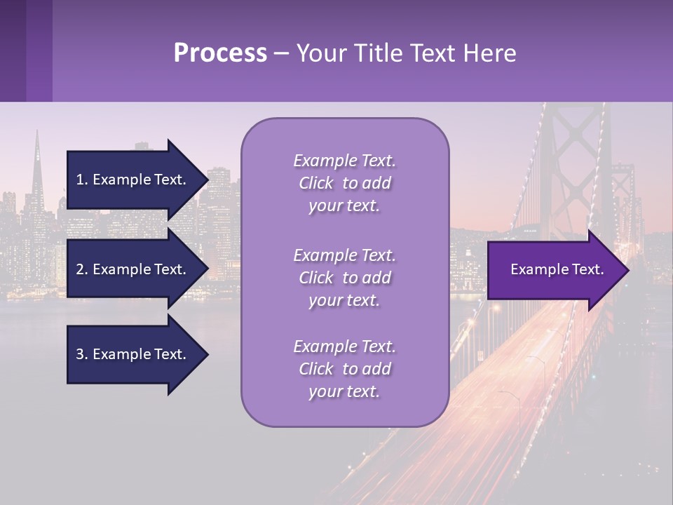 A Bridge Over A Body Of Water With A City In The Background PowerPoint Template
