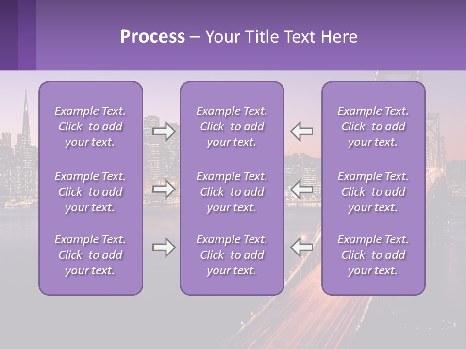 A Bridge Over A Body Of Water With A City In The Background PowerPoint Template