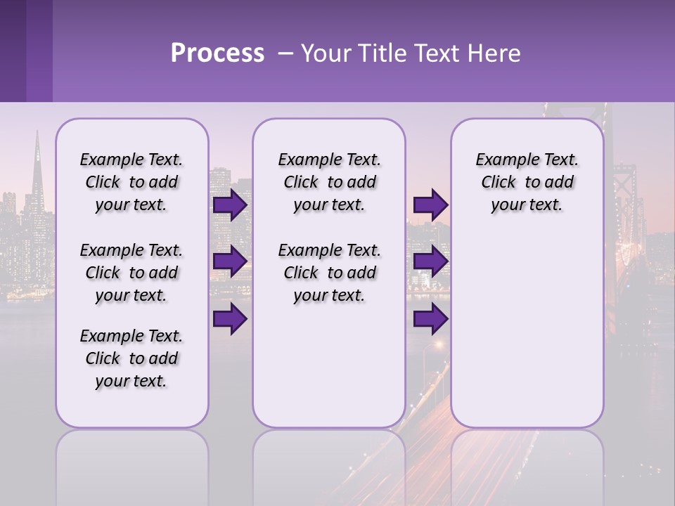 A Bridge Over A Body Of Water With A City In The Background PowerPoint Template