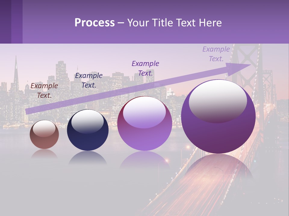 A Bridge Over A Body Of Water With A City In The Background PowerPoint Template