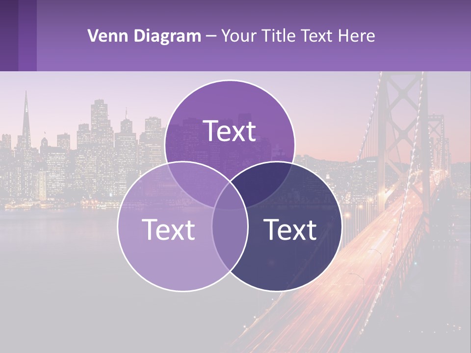 A Bridge Over A Body Of Water With A City In The Background PowerPoint Template