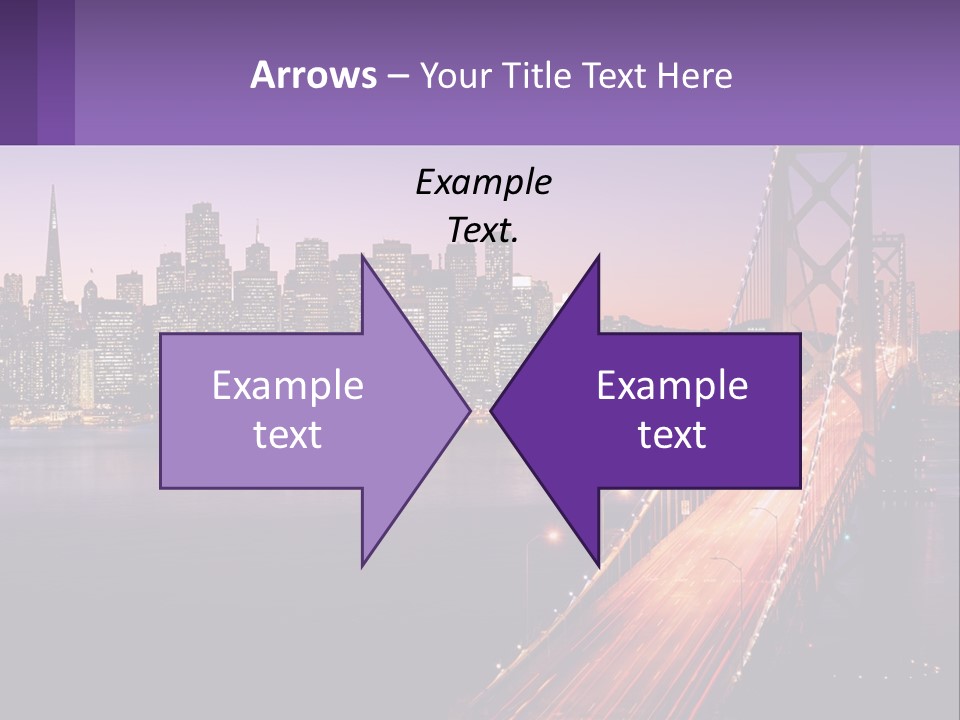 A Bridge Over A Body Of Water With A City In The Background PowerPoint Template