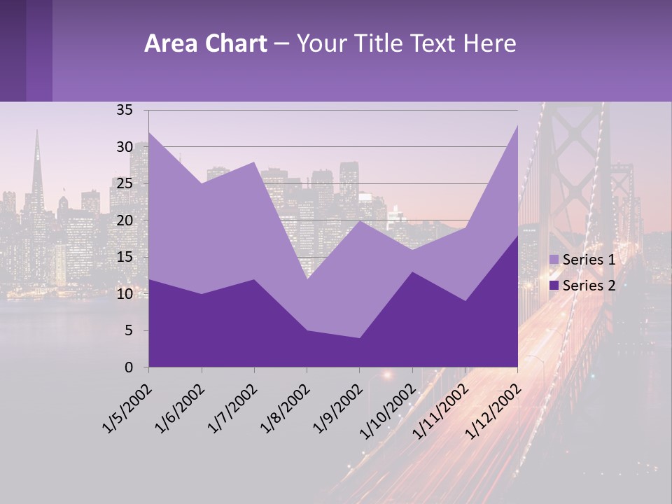 A Bridge Over A Body Of Water With A City In The Background PowerPoint Template