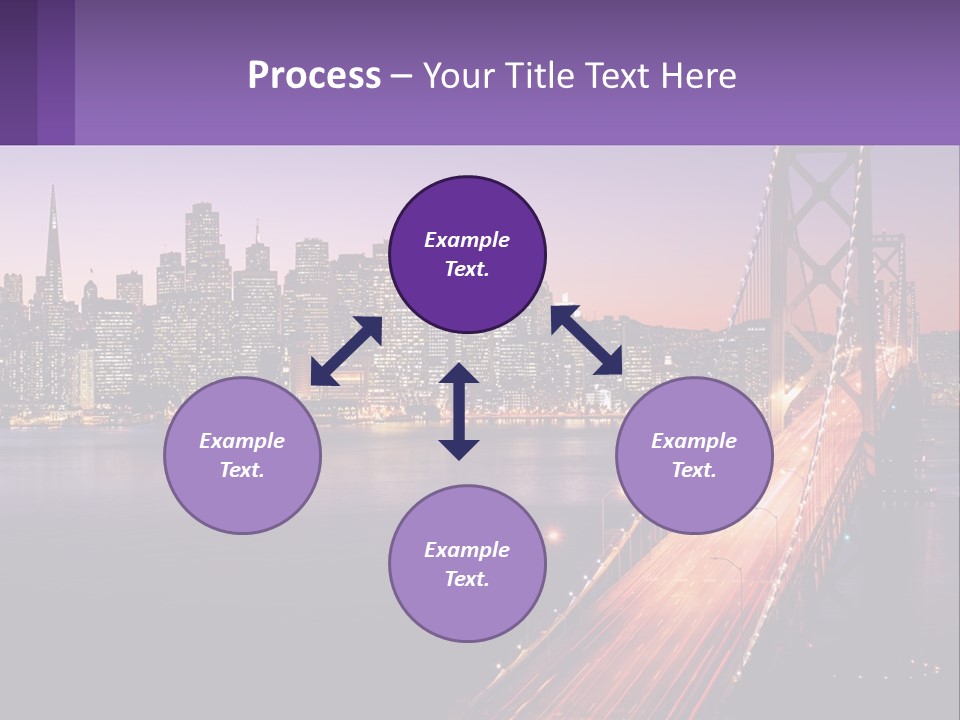 A Bridge Over A Body Of Water With A City In The Background PowerPoint Template