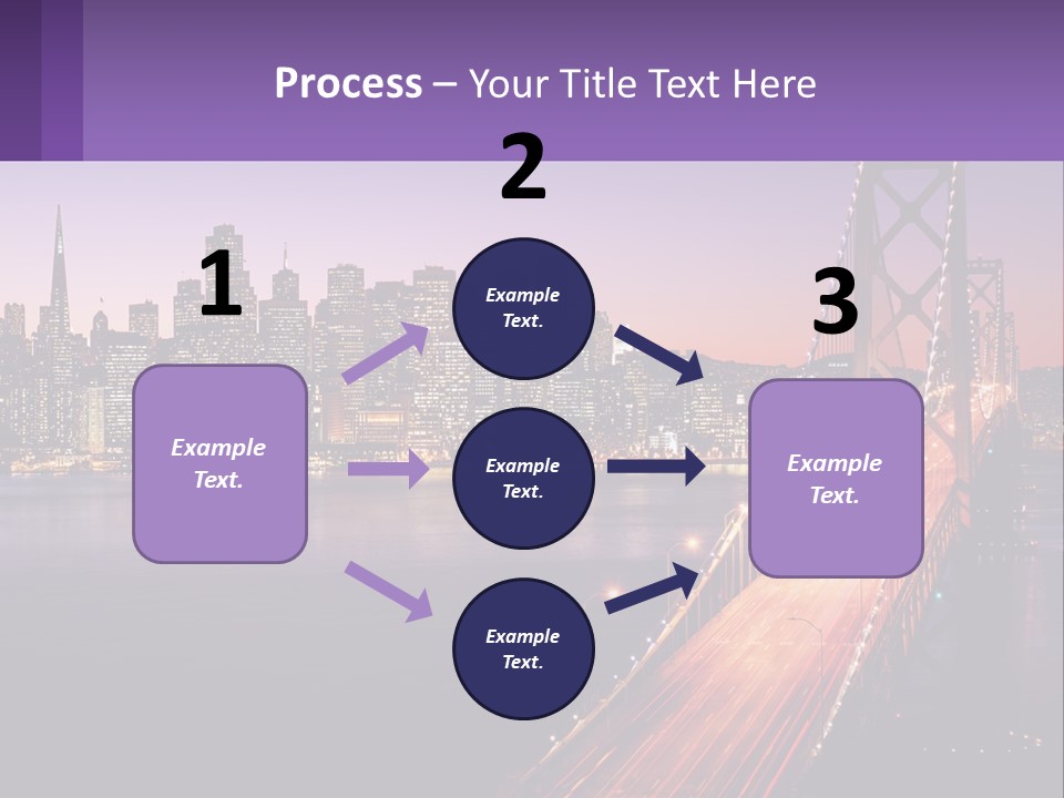 A Bridge Over A Body Of Water With A City In The Background PowerPoint Template