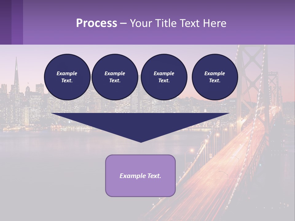 A Bridge Over A Body Of Water With A City In The Background PowerPoint Template