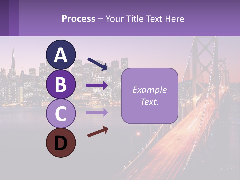 A Bridge Over A Body Of Water With A City In The Background PowerPoint Template